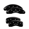 MGP 14247SMGPBK | MGP 4 Caliper Covers Engraved Front & Rear MGP Black Finish Silver Char 2018 Chevrolet Equinox; 2018-2022 Alternate Image 1