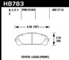 Hawk Performance HB783Z.692 | Hawk 08-16 Toyota Highlander Performance Ceramic Street Front Brake Pads; 2008-2016 Alternate Image 2