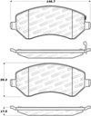 Stoptech 308.08560 | StopTech Street Brake Pads Jeep Liberty, Front; 2002-2007 Alternate Image 1