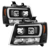 SPYDER 5082565 | Spyder Chevy Avalanche Version 2 Projector Headlights - Light Bar DRL - Black - (PRO-YD-CSUB07V2-DRL-BK); 2007-2014 Alternate Image 2