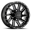 Raceline 820m55012 | 820M Twisted 15x5in / 5x114.3 BP / 0mm Offset / 3.19mm Bore - Black & Machined Wheel Alternate Image 1