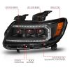 ANZO 111615 | 15-22 Chevrolet Colorado Full LED Projector Headlights w/ Initiation & Sequential - Black; 2015-2022 Alternate Image 3