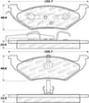 Stoptech 308.07150 | StopTech Street Brake Pads Plymouth Grand Voyager, Rear; 1997-1997 Alternate Image 1