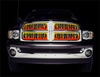 Putco 89396 | 07-10 GMC Sierra HD Flaming Inferno Stainless Steel Grilles - 4 Color (Painted); 2007-2010 Alternate Image 1