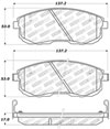 Stoptech 309.06530 | StopTech Sport Brake Pads Nissan Sentra SE-R, Front; 2002-2006 Alternate Image 2