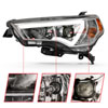 ANZO 111417 | 14-18 Toyota 4 Runner Plank Style Projector Headlights Chrome w/ Amber; 2014-2024 Alternate Image 8