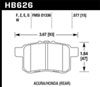 Hawk Performance HB626B.577 | Hawk 11-14 Acura TSX HPS 5.0 Rear Brake Pads; 2011-2014 Alternate Image 1