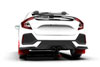 Rally Armor mf51-ur-rd/wh | 17-19 Honda Civic Sport Touring Red UR Mud Flap w/ White Logo; 2017-2019 Alternate Image 2