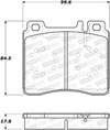 Stoptech 308.05770 | StopTech Street Brake Pads Mercedes-Benz S420, Front; 1994-1999 Alternate Image 1