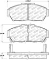 Stoptech 308.06170 | StopTech Street Brake Pads Acura Integra GS, Front; 1997-2001 Alternate Image 1