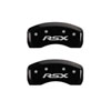 MGP 39003SRSXBK | 4 Caliper Covers Engraved Front Acura Engraved Rear RSX Black finish silver ch; 2006-2007 Alternate Image 2