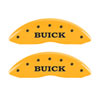 MGP 49002SBSHYL | 4 Caliper Covers Engraved Front Buick Rear Yellow Finish Black Char 2007 Buick Lucerne; 2006-2010 Alternate Image 3