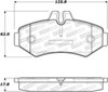 Stoptech 308.09280 | StopTech Street Brake Pads Mercedes-Benz G500, Rear; 2002-2015 Alternate Image 1