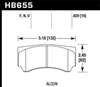 Hawk Performance HB655B.620 | Hawk Alcon HPS 5.0 Street Brake Pads Alternate Image 2