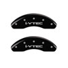 MGP 20208FIVTBK | Front set 2 Caliper Covers Engraved Front i-Vtec Black finish silver ch; 2009-2019 Alternate Image 4