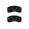 MGP 14006SBOWRD | 4 Caliper Covers Engraved Front & Rear Bowtie Red finish silver ch; 2010-2013 Alternate Image 3