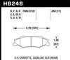 Hawk Performance HB248B.650 | Hawk 2008-2009 Cadillac XLR Platinum HPS 5.0 Rear Brake Pads; 2008-2009 Alternate Image 2