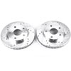 PowerStop jbr590xpr | Power Stop 91-95 Toyota MR2 Front Evolution Drilled & Slotted Rotors - Pair; 1991-1995 Alternate Image 2