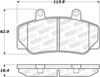 Stoptech 308.04920 | StopTech Street Brake Pads Volvo 740 39002 Kit, Front; 1985-1987 Alternate Image 1