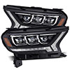 AlphaRex 880124 | 19-21 Ford Ranger NOVA LED Proj Headlights Plank Style Black w/Activ Light/Seq Signal/DRL; 2019-2022 Alternate Image 1