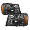 SPYDER 9023538 | Xtune Chevy Trailblazer 02-09 Crystal Headlights Black HD-JH-CTB02-AM-BK; 2002-2009 Alternate Image 1