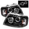 SPYDER 5010117 | Spyder Ford Expedition Halo LED ( Replaceable LEDs ) Projector Headlights - Black - (PRO-YD-FE03-HL-BK); 2003-2006 Alternate Image 2