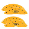 MGP 10042SMGPYL | MGP 4 Caliper Covers Engraved Front & Rear MGP Yellow Finish Black Characters 2008 Ford Edge; 2008-2010 Alternate Image 2