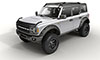 AVS 322183 | 21-23 Ford Bronco(Excl Raptor) Aeroskin Low Profile Acrylic Hood Shield - Smoke; 2021-2024 Alternate Image 2