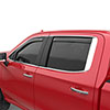 EGR 571891 | 2019 Chevy 1500 Double Cab In-Channel Window Visors - Dark Smoke Alternate Image 4