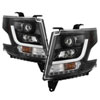 SPYDER 5082541 | Spyder Chevy Suburban -2016 Projector Headlights - DRL LED - Black - (PRO-YD-CTA15-DRL-BK); 2015-2016 Alternate Image 2