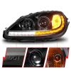 ANZO 121571 | 05-13 Chevrolet Corvette Projector Headlights w/switchback & Sequential LED - Black Amber; 2005-2013 Alternate Image 2