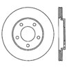 Stoptech 126.61087SR | StopTech Ford Mustang Sport Slotted Brake Rotor, Rear Right; 2005-2014 Alternate Image 1