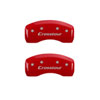 MGP 20211SCSTRD | 4 Caliper Covers Engraved Front Honda Engraved Rear Crosstour Red finish silver ch; 2010-2011 Alternate Image 2