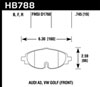 Hawk Performance HB788B.745 | Hawk 15-17 VW Golf / Audi A3/A3 Quattro Front High Performance Brake Pads; 2015-2017 Alternate Image 5