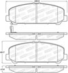 Stoptech 309.12860 | StopTech Sport Brake Pads Nissan Armada 350mm Front Disc, Front; 2006-2006 Alternate Image 1