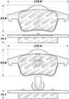 Stoptech 305.07950 | StopTech Street Select Brake Pads Volvo S70 Fr Ch# 596636, Rear; 1999-2000 Alternate Image 1