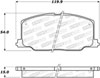 Stoptech 308.03560 | StopTech Street Brake Pads Toyota Camry, Front; 1987-1991 Alternate Image 1