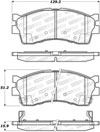 Stoptech 308.08890 | StopTech Street Brake Pads Kia Rio, Front; 2003-2005 Alternate Image 1