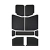 DEI 50172 | 18-23 Jeep Wrangler JL 4-Door Boom Mat Headliner - 9 Piece - Black Leather Look; 2018-2023 Alternate Image 1