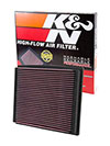 K&N Engineering 332125 | K&N 94-05 Audi / 01-08 Skoda / 96-05 VW Drop In Air Filter; 1996-2001 Alternate Image 3