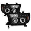 SPYDER 5012029 | Spyder Toyota Sequoia Halo LED ( Replaceable LEDs ) Projector Headlights - Black - (PRO-YD-TTU07-HL-BK); 2008-2012 Alternate Image 3