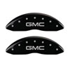 MGP 34213FGMCBK | 2 Caliper Covers Engraved Front GMC Black Finish Silver Characters 2008 GMC Canyon; 2004-2005 Alternate Image 3