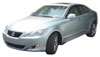 AVS 794008 | 06-13 Lexus IS250 Ventvisor Low Profile Deflectors 4pc - Smoke w/Chrome Trim; 2006-2013 Alternate Image 1