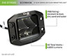 DV8 Offroad be3fmw40w | Elite Series 3in Cube LED Light 40W Spot 3W LED Alternate Image 6