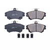 PowerStop 17837 | Power Stop 00-04 Volvo S40 Front Z17 Evolution Ceramic Brake Pads w/Hardware; 2000-2004 Alternate Image 1