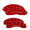 MGP 14240SCA5RD | 4 Caliper Covers Engraved Front & Rear Gen 5/Camaro Red finish silver ch; 2016-2024 Alternate Image 7