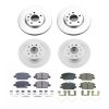 PowerStop crk8800 | Power Stop 2021 Chevrolet Malibu Front & Rear Z17 Coated Brake Kit; 2021-2021 Alternate Image 1