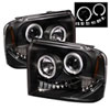 SPYDER 5010544 | Spyder Ford F250/350/450 Super Duty Halo LED ( Replaceable LEDs ) Projector Headlights - Black - (PRO-YD-FS05-HL-BK); 2005-2007 Alternate Image 2