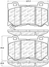 Stoptech 309.13460 | StopTech Sport Brake Pads Infiniti M35h Fr 1/12, Front; 2012-2013 Alternate Image 2