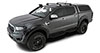 Rhino-Rack rv0321b | 11-20 Ford Ranger PX 4 Door Double Cab Vortex ROC25 Flush 2 Bar Roof Rack - Black; 2011-2020 Alternate Image 4